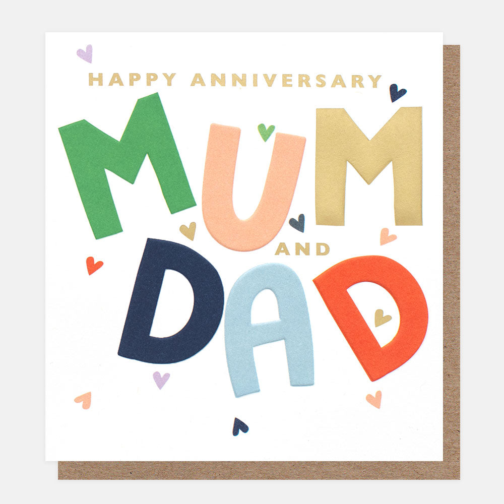 Happy Anniversary Mum and Dad Card