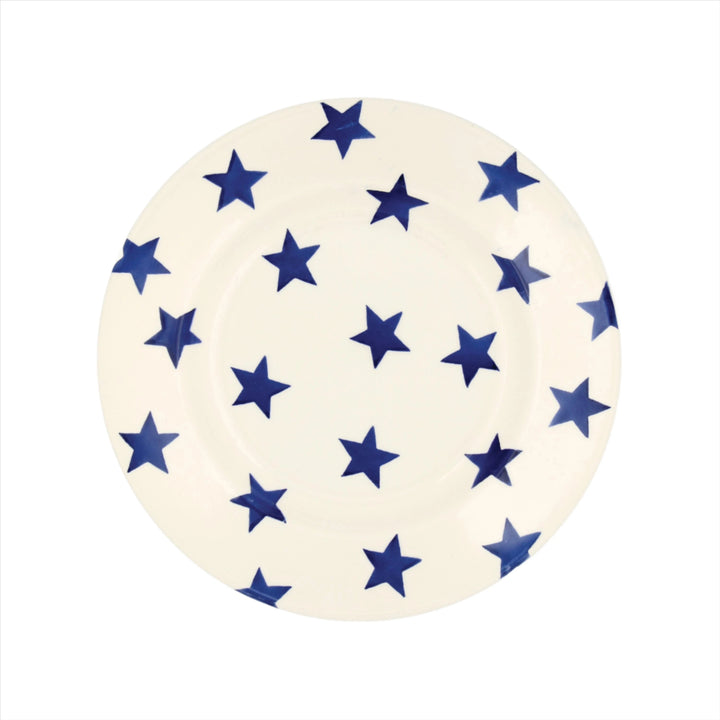 Emma Bridgewater Blue Star 8.5-inch decorative ceramic plate with a blue star pattern and elegant design.
