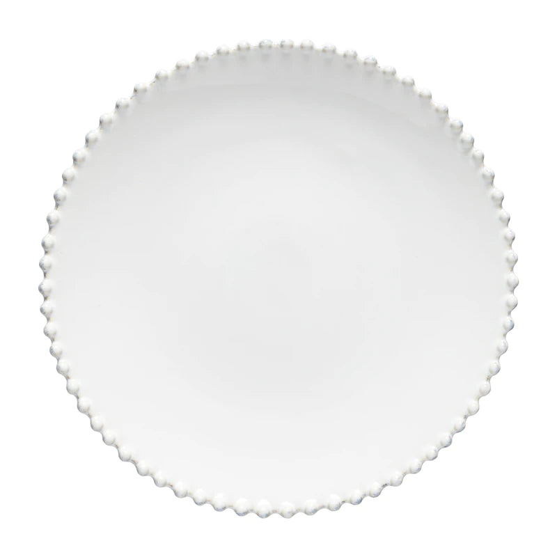 Pearl white dinner plate from Cornucopia Worcester by My Gifts Trade, 28cm ceramic plate with elegant smooth finish.