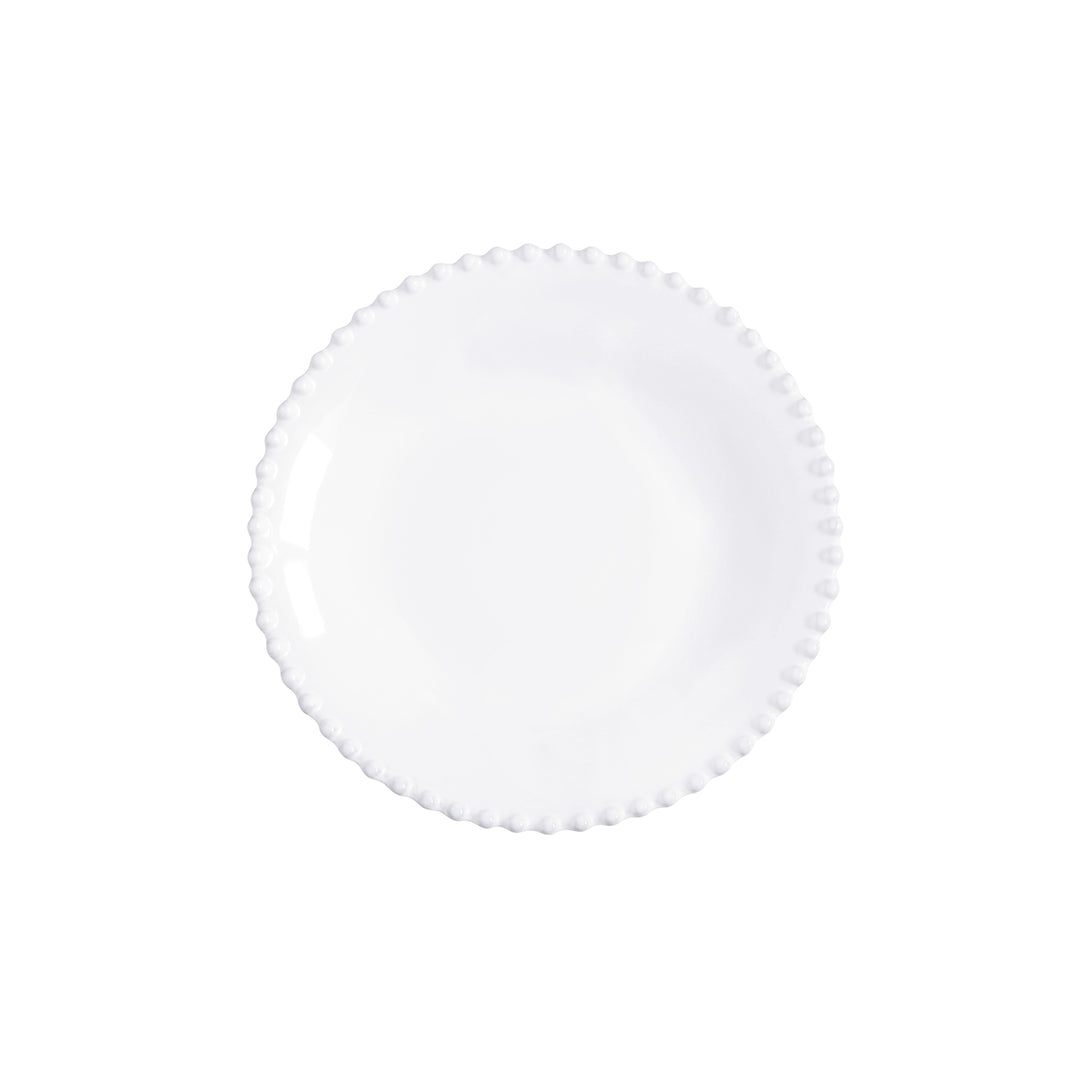 Pearl white soup and pasta plate by Cornucopia Worcester from My Gifts Trade, featuring a classic ceramic design with a smooth finish.