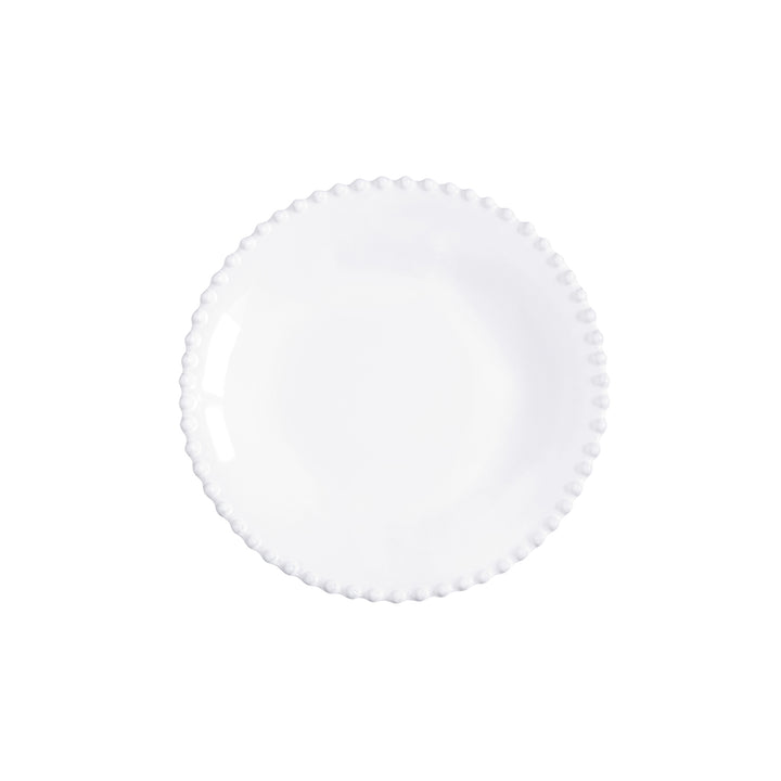Pearl white soup and pasta plate by Cornucopia Worcester from My Gifts Trade, featuring a classic ceramic design with a smooth finish.