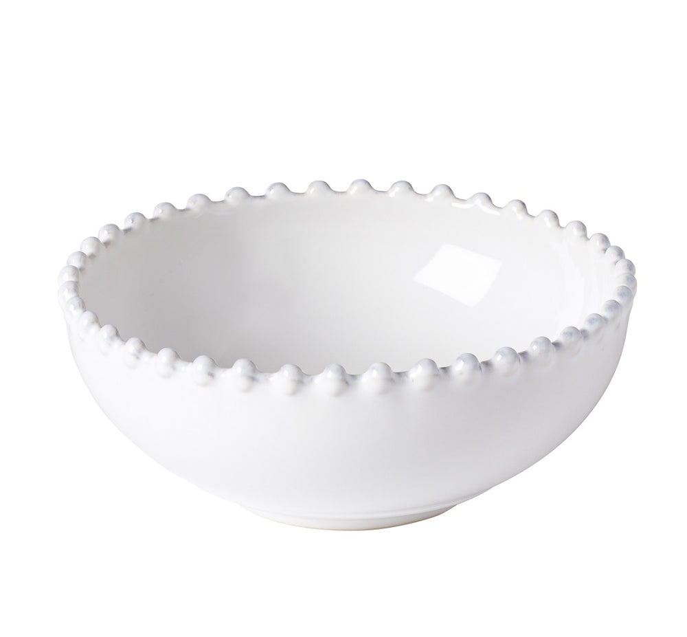 Pearl white ceramic bowl from My Gifts Trade by Cornucopia Worcester, featuring a smooth, glossy finish and elegant rounded shape.