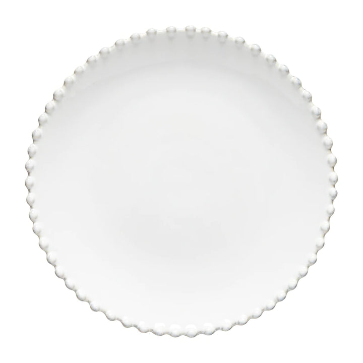 Pearl white salad plate from Cornucopia Worcester by My Gifts Trade, 22cm diameter, featuring a smooth, elegant ceramic design.