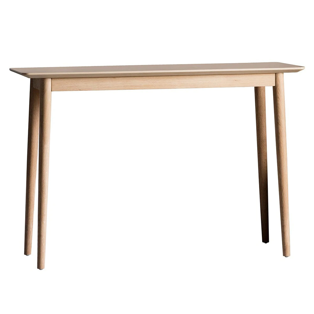 Milano Console Table by Parlane, crafted by Cornucopia Home and Gift, featuring a sleek modern design with a smooth surface and sturdy legs.