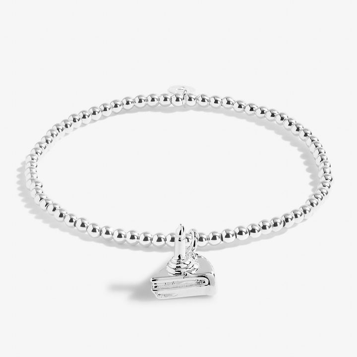 Joma Jewellery "A Little Happiest Of Birthdays" bracelet featuring delicate charm and silver-tone finish.