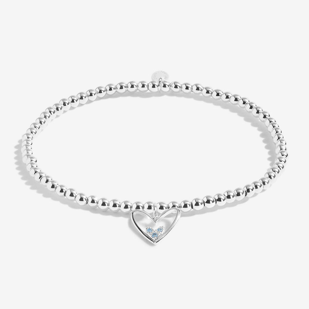 Joma Jewellery "A Little Its A Boy!" bracelet featuring a silver-tone charm and delicate chain for baby gift or keepsake.