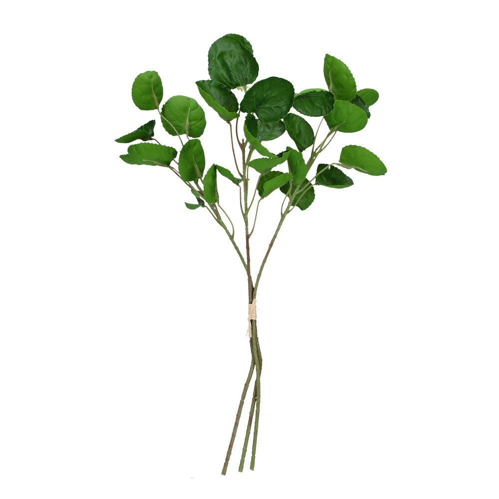 Gisela Graham Mini Lily Pad Leaf Bundle with realistic green leaves, ideal for home decor or craft projects.