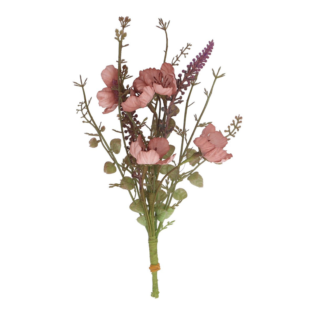 Pink Wild Rose Mini Pick by Gisela Graham featuring a delicate pink rose flower for floral arrangements.