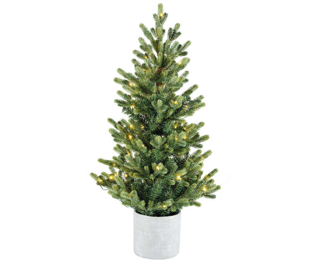 Cornucopia Worcester Geneva Tree Green Micro LED outdoor lights by KAEMINGK, featuring green micro LED bulbs on a decorative tree-shaped design.