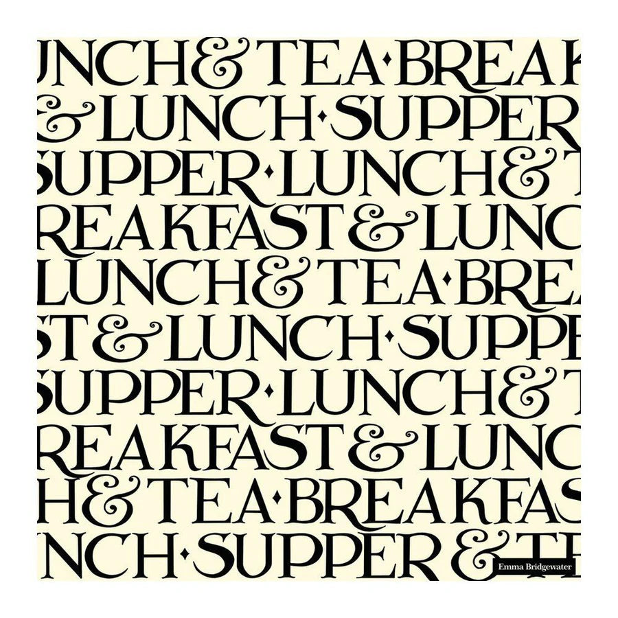 Black Toast table napkin from Cornucopia Worcester's Ideal Home Range, featuring a stylish black and toast-colored design.