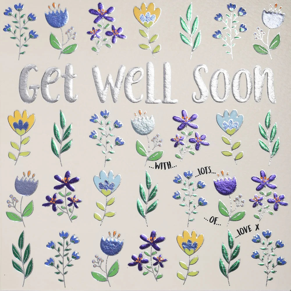 Get Well Soon flower bouquet by Wendy Jones-Blackett, featuring vibrant mixed flowers in a charming arrangement.