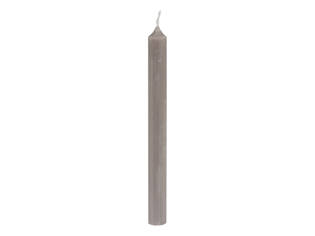 Chic Antique linen dinner candle in a natural fabric with a simple, elegant design, suitable for elegant table setting.