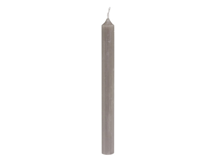 Chic Antique linen dinner candle in a natural fabric with a simple, elegant design, suitable for elegant table setting.