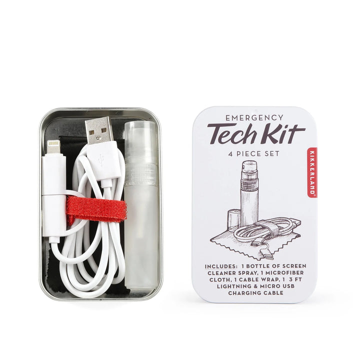 Kikkerland Emergency Tech Kit by Cornucopia Worcester with tools and supplies for tech emergencies, compact and organized in a kit.