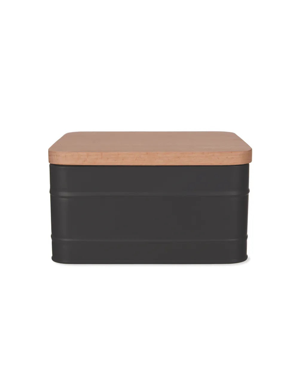Charcoal Borough Cake Tin by Garden Trading, made of durable metal with a lid, ideal for storing baked goods.