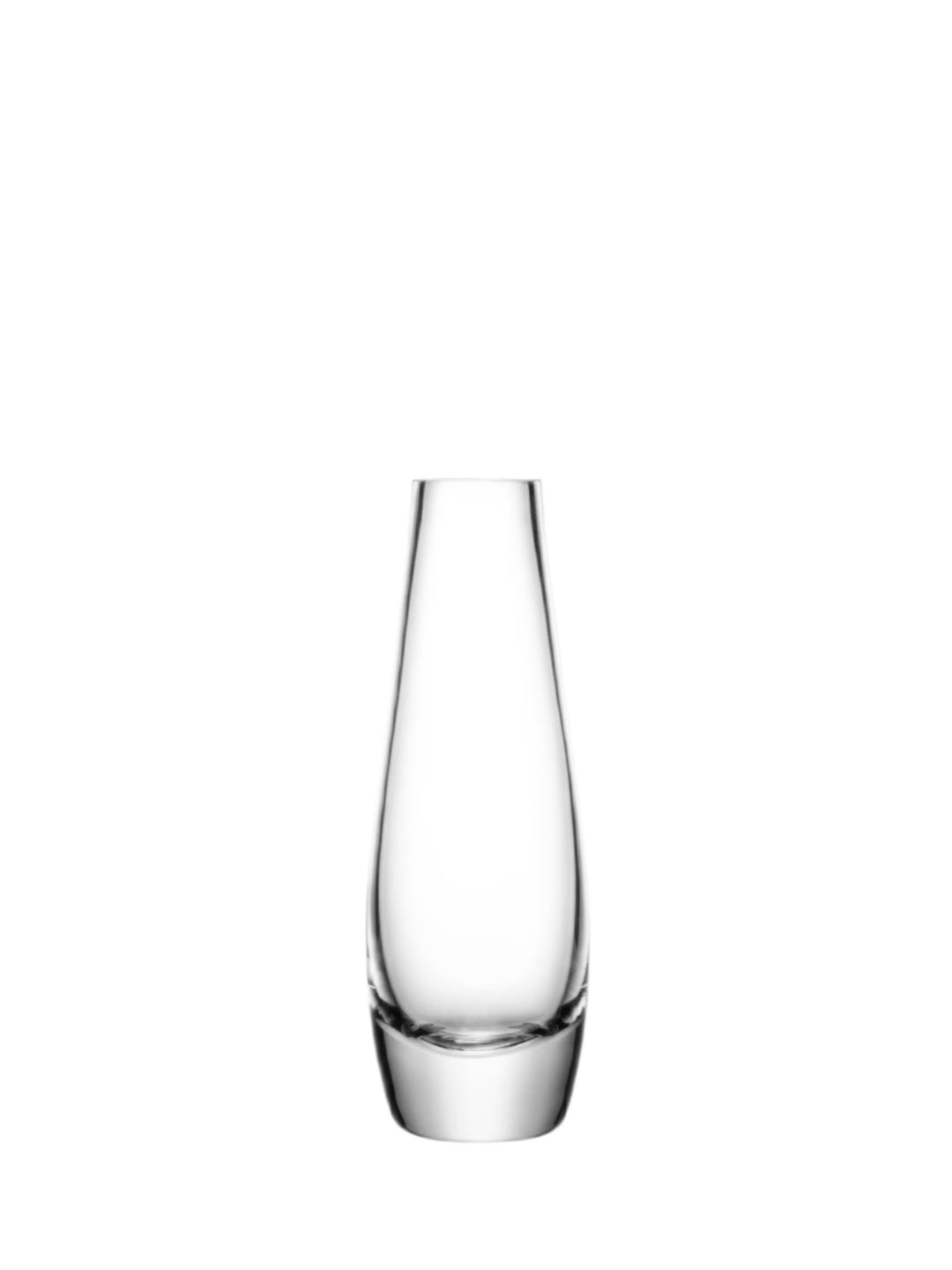 Clear flower single stem vase by LSA International, 17cm tall, with a sleek, transparent glass design.