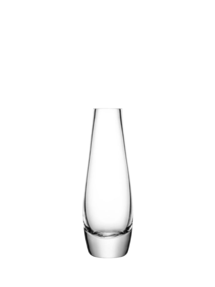 Clear flower single stem vase by LSA International, 17cm tall, with a sleek, transparent glass design.