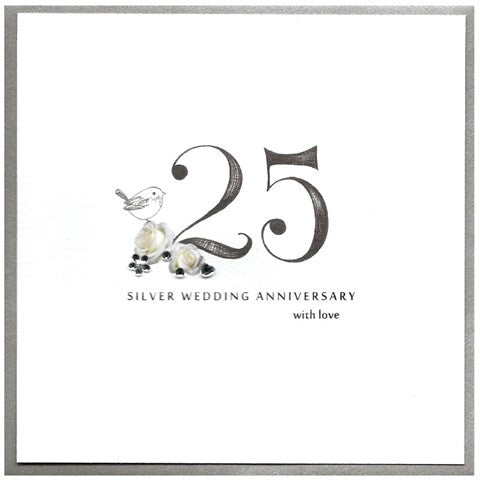 Silver Anniversary cinnamon Aitch from Cornucopia Worcester, featuring 25 silver-colored cinnamon sticks arranged neatly.