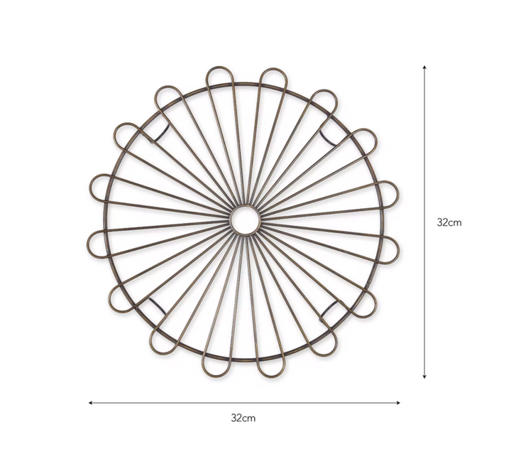Garden Trading Brompton Cake Rack in antique brass, stylish and functional kitchen or garden storage accessory.