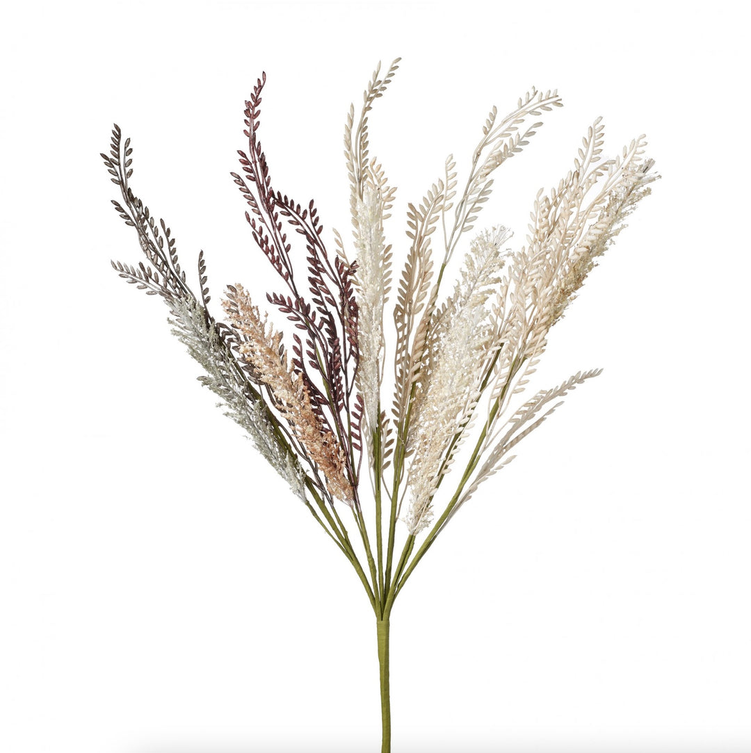 Parlane Wild Grass decorative arrangement in ivory, russet, and green tones, displayed in a Cornucopia Worcester setting.
