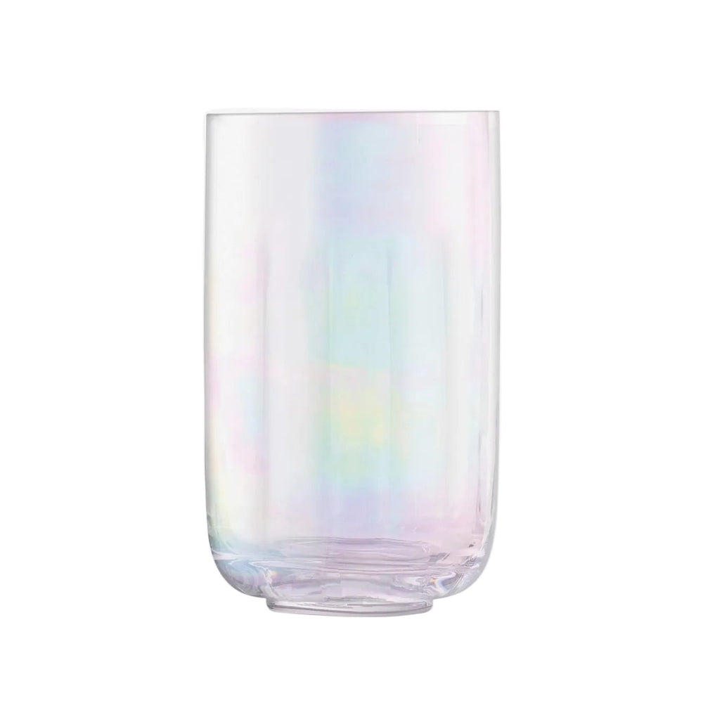 LSA International Pearl Lantern Vase, 18.5cm, with a delicate pearl finish and elegant design, perfect for decorative floral arrangements.