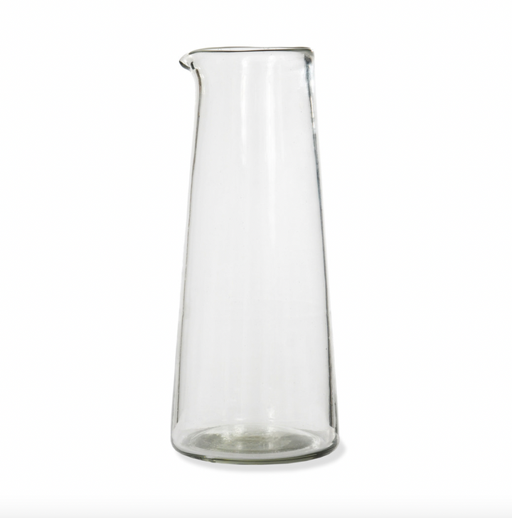 Small glass meze wine carafe by Garden Trading, featuring clear, elegant design ideal for serving wine or mezze drinks.