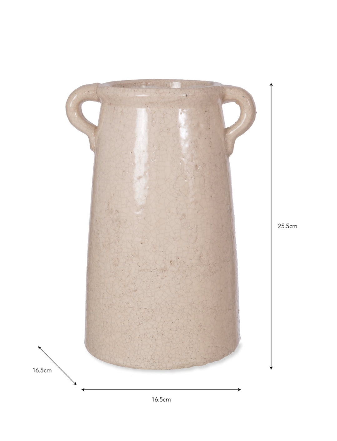 Small Ceramic Ravello Vase by Garden Trading, featuring a smooth, rounded design in soft neutral tones.