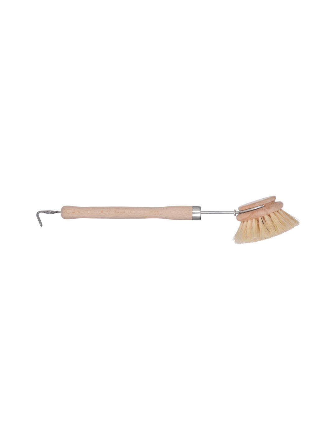 Garden Trading Beech Wash Up Brush with natural wooden handle, designed for dishwashing and cleaning tasks.