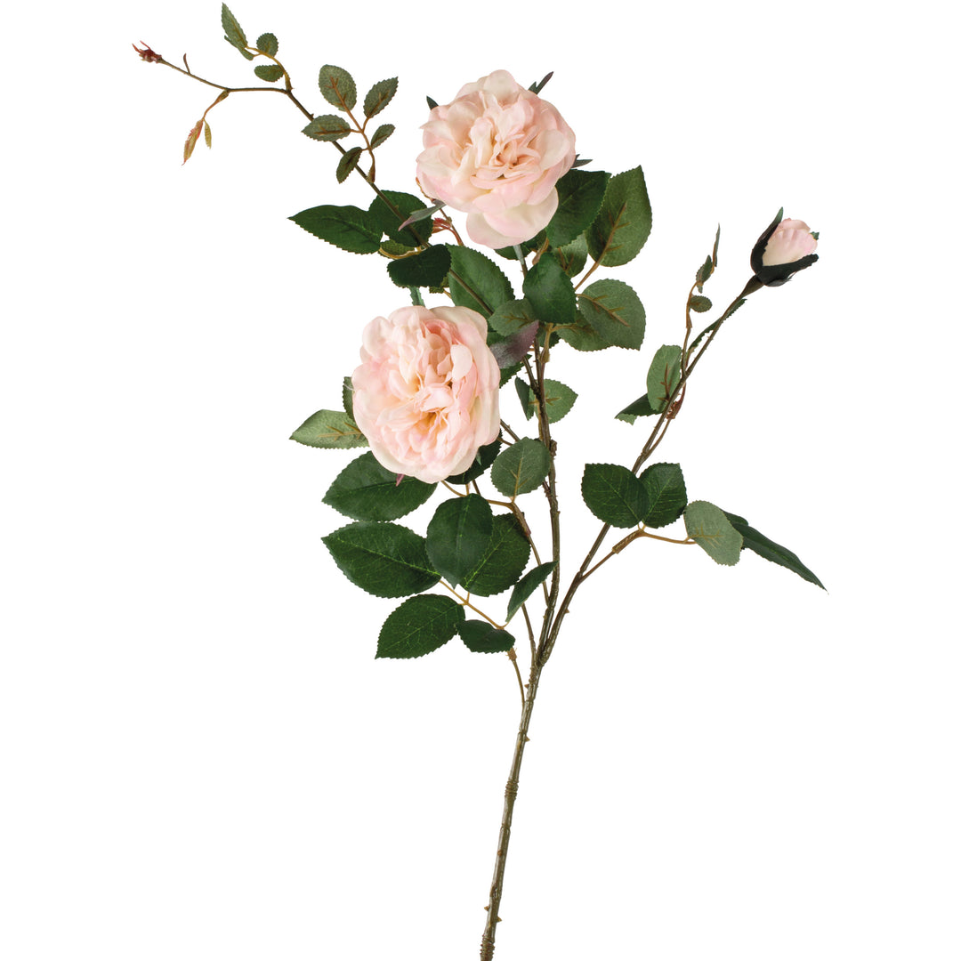 Grand Illusions Rose Spray Cream decorative 90cm floral arrangement by Cornucopia Home and Gift, featuring realistic rose blooms.