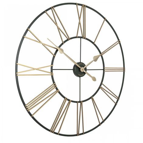 Cornucopia Worcester 32-inch Summer House wall clock with rustic wooden design and large black numerals.