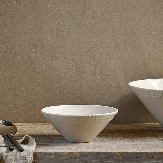 Small Nkuku Ela Serving Bowl with earthy ceramic finish, perfect for serving salads or snacks.