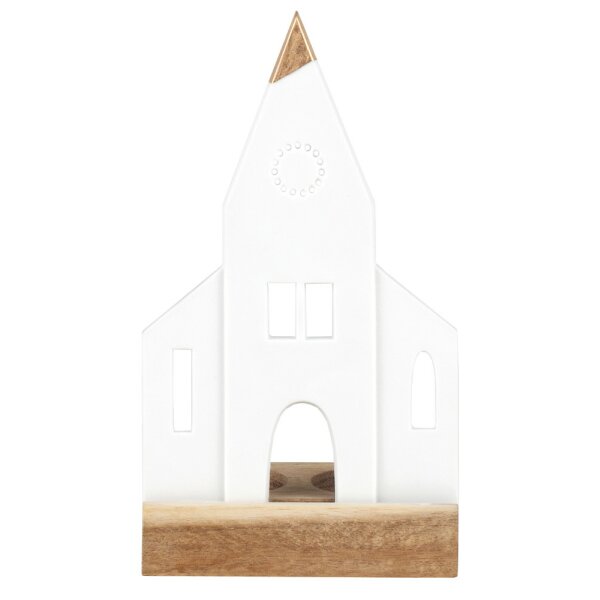 Radër light object church by Cornucopia Worcester, decorative ceramic sculpture with intricate design and detailed features.