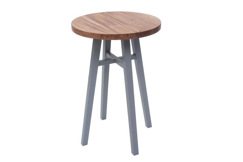 All-natural Tenby 40cm round table by Cornucopia Home, featuring a sleek wooden surface and sturdy design.